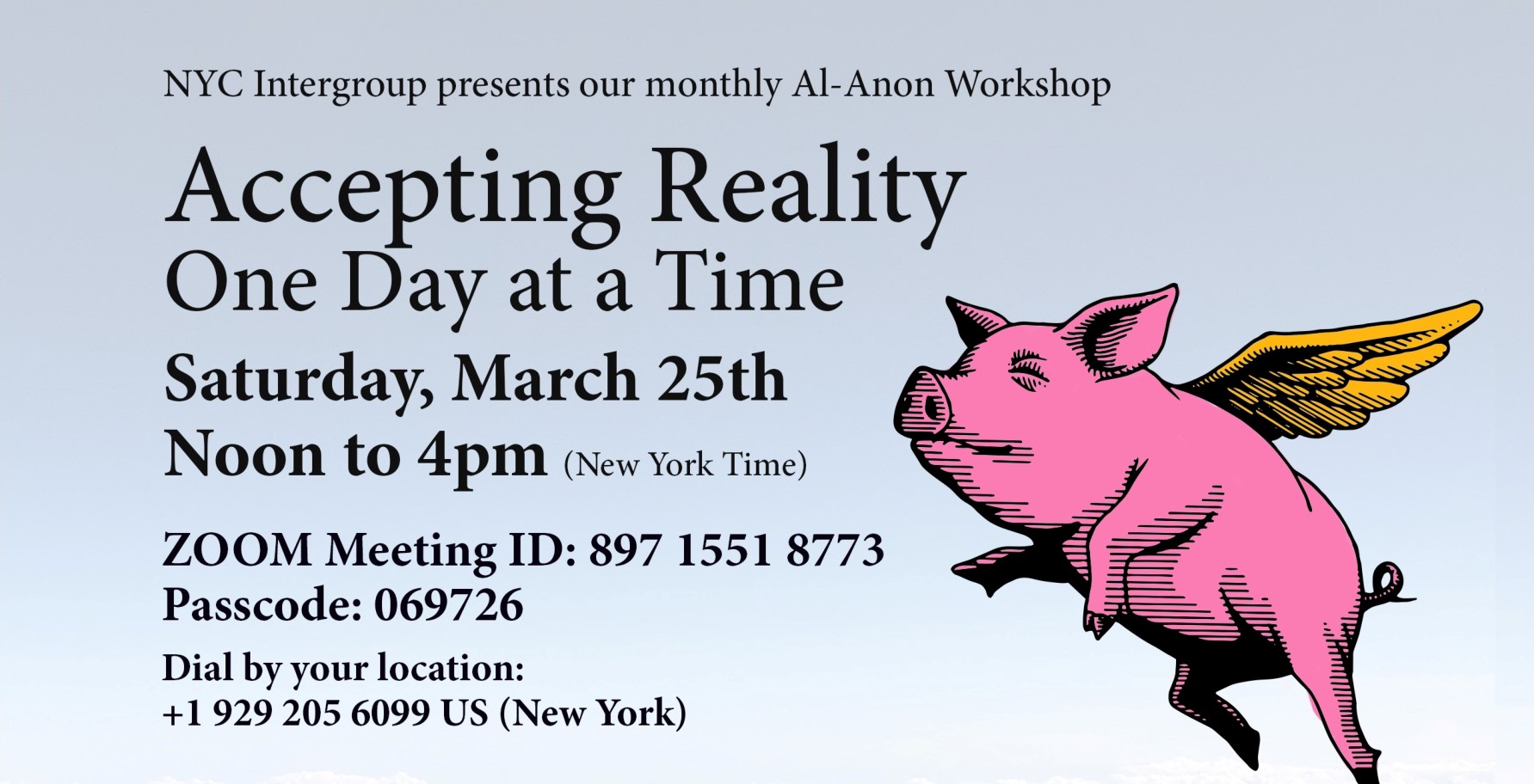 NYC Intergroup Share-a-Day: Accepting Reality One Day at a Time