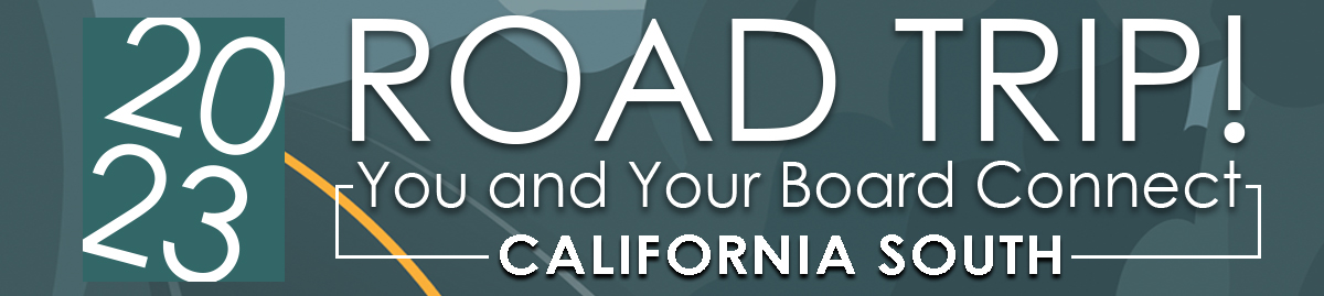 The 2023 Road Trip! You and Your Board Connect destination is California South on Saturday, October 28, 2023