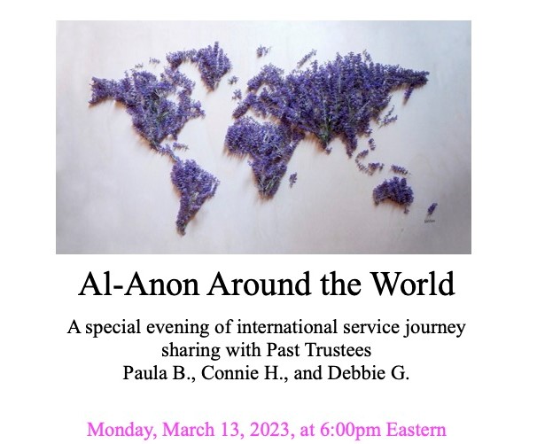 Al-Anon Event, "Al-Anon Around The World"