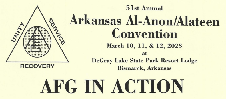 Arkansas Al-Anon Convention flyer