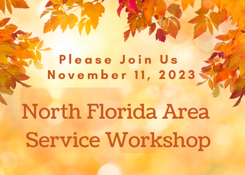 Annual Area 9 Service Workshop ~ Please join us on Novemember 11, 2023 and ​ learn and share how the Gifts of Service can Fall into place!